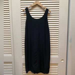 Madewell Black Shift Dress with Peekaboo Back, Size M